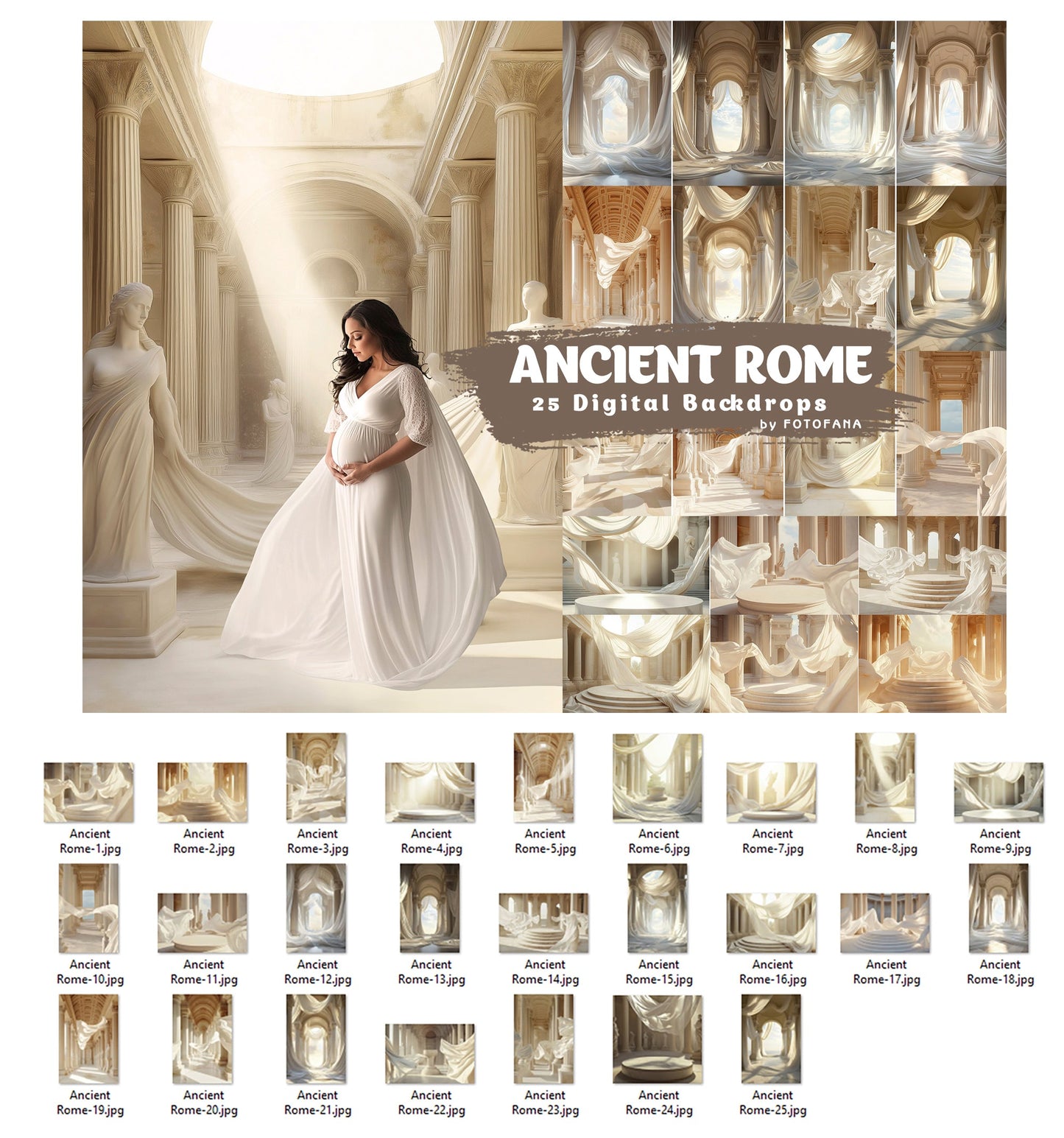 25 ANCIENT ROME Digital Backdrops Portrait Backdrops Maternity Pedestal Digital Backdrops Goddess Digital Background Photoshop Fine Art