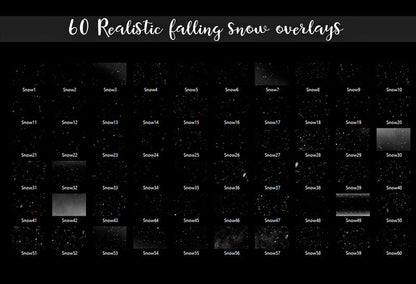 Realistic Falling Snow Overlays