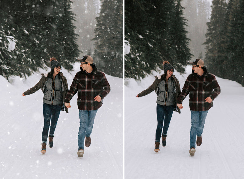 Realistic Falling Snow Overlays