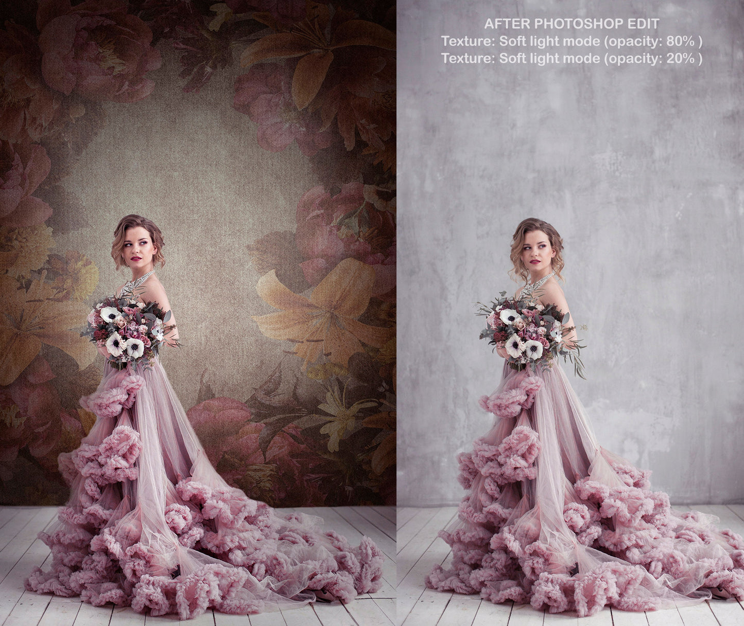 10 Floral Fine Art Portrait Texture, Photography Digital Background, Photoshop Overlays editing, Maternity Textures overlays, Photo Overlay