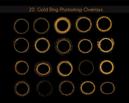20 Golden Circle Overlays Maternity Light Ring Frame Circles Shine Ring Light Maternity Rings Golden Ring Maternity Digital Backdrop PNG