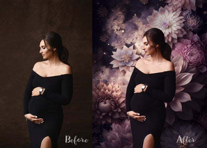 Floral Digital Backdrop Floral Fine Art Texture Digital Background Photoshop Overlays Photo Texture Overlay Maternity Overlay Photoshop JPG