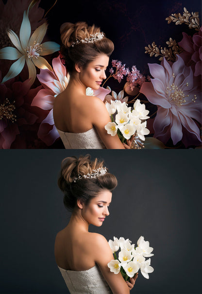 Floral Digital Backdrop Floral Fine Art Texture Digital Background Photoshop Overlays Photo Texture Overlay Maternity Overlay Photoshop JPG