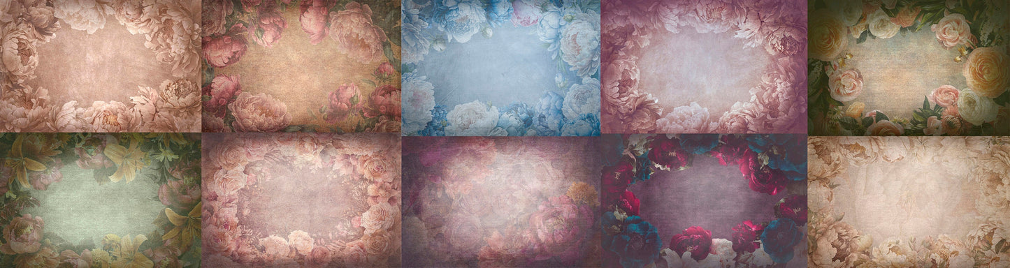 10 Floral Fine Art Portrait Texture, Photography Digital Background, Photoshop Overlays editing, Maternity Textures overlays, Photo Overlay