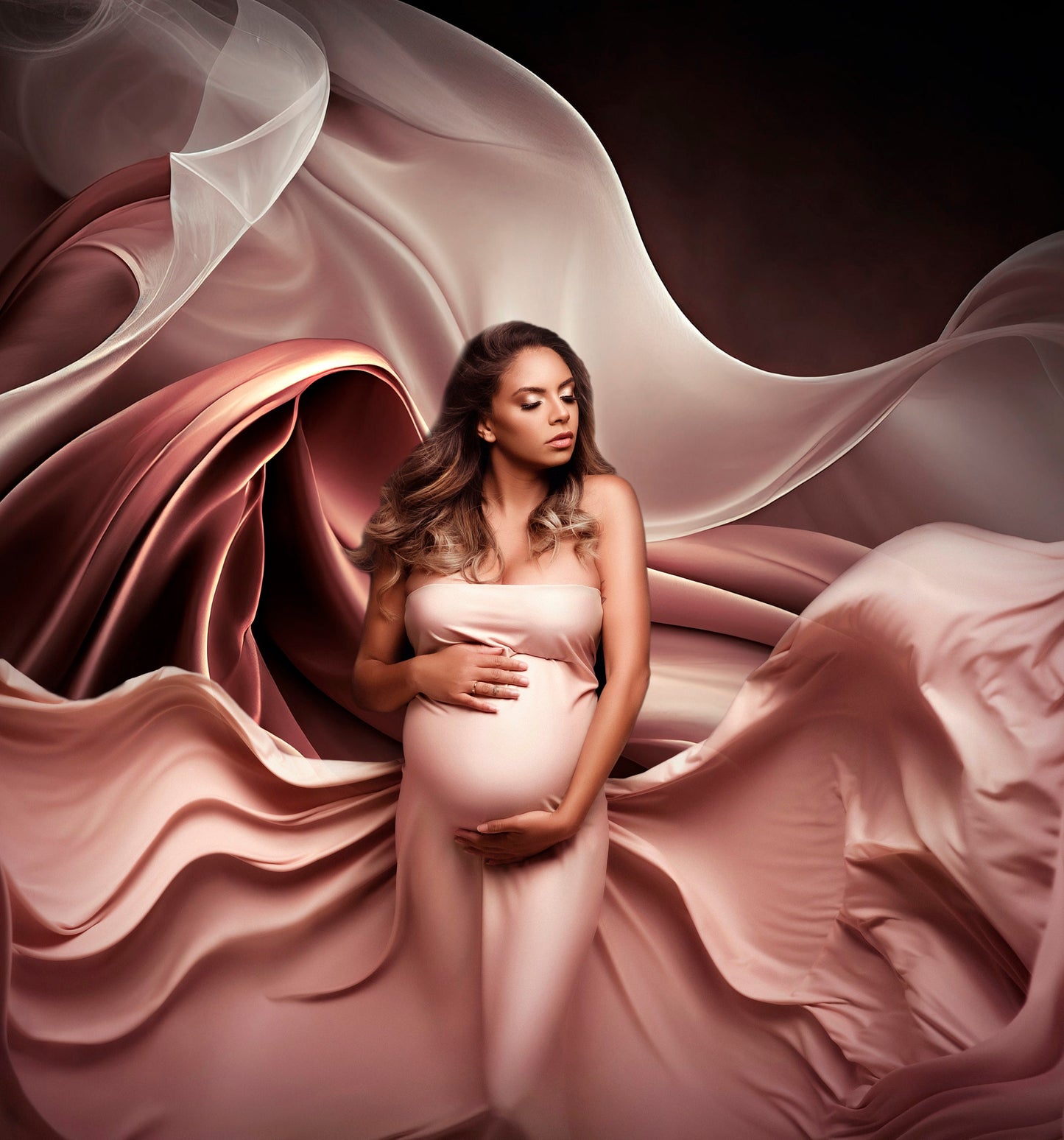 Flowing Silk Digital Backdrop Overlays Mother's Day Digital Backdrops Photoshop Maternity Digital Backdrop Overlays Silk Fabric Backdrops