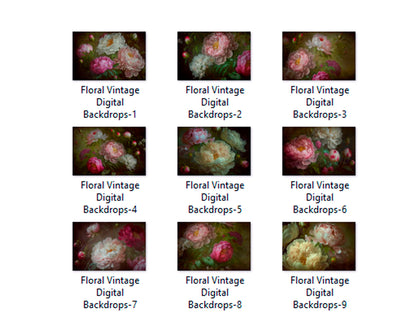 9 Fine Art Floral Digital Backdrops, Maternity Backdrop Overlays, Photography Digital Background Overlays, Maternity Textures Overlays