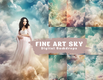 Fine Art Sky Digital Backdrops Maternity Overlays Photography Digital Background Overlays Photoshop Textures Maternity Backdrop Jpg