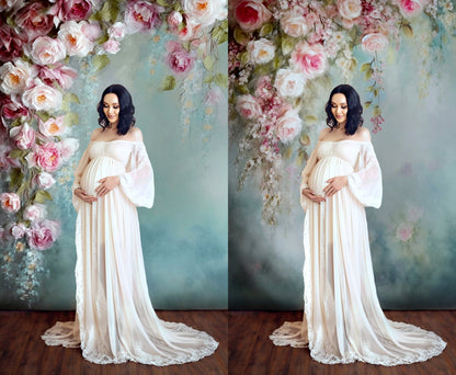 Digital Backdrop Floral Spring Fine Art Textures Digital Background Maternity Overlay Photography Digital Background Overlays Photoshop JPG