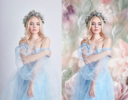 Digital Backrop Spring Backdrop Floral Fine Art Texture Digital Pastel  Backdrops Maternity Backdrop Overlay Background Photoshop Textures