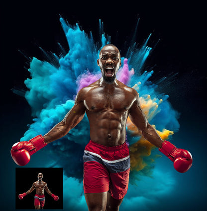 Colorful Powder Explosion Digital Backdrop Overlays Colorful Dust Backdrops Maternity Digital Backdrop Overlays Maternity Overlays Colorful