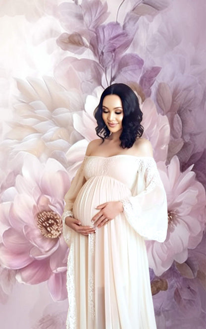 Maternity Floral Texture Fine Art Floral Backdrop Maternity Overlay Photography Digital Background Overlay Photoshop Textures Floral Overlay