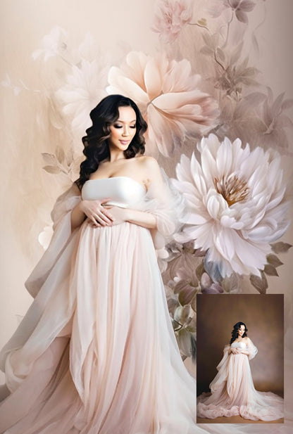 Floral Fine Art Floral Digital Backdrops Maternity Backdrop Overlays Photography Digital Background Overlays Photoshop Textures Overlays JPG