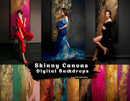 Skinny Canvas Maternity Studio Backdrops