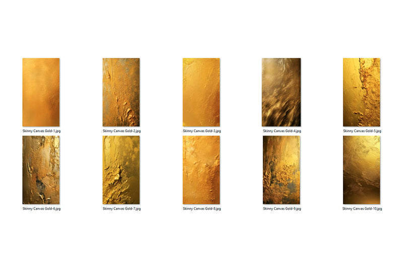 Golden Skinny Canvas Digital Backdrops