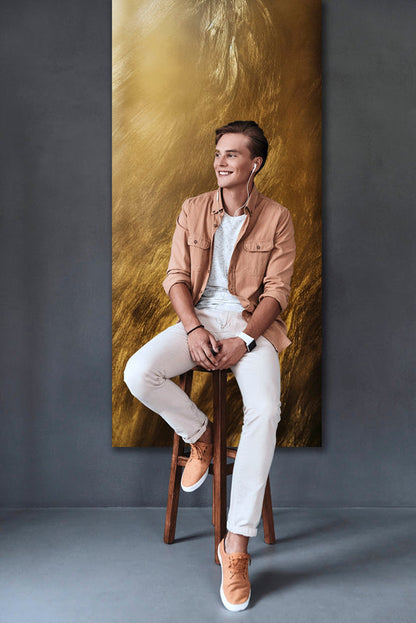 Golden Skinny Canvas Digital Backdrops