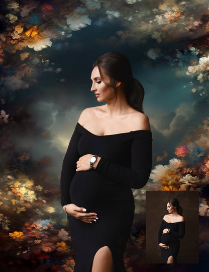 English Garden Floral Fine Art Digital Backdrops Maternity Backdrop Overlays Photography Digital Background Overlays Photoshop Textures jpg