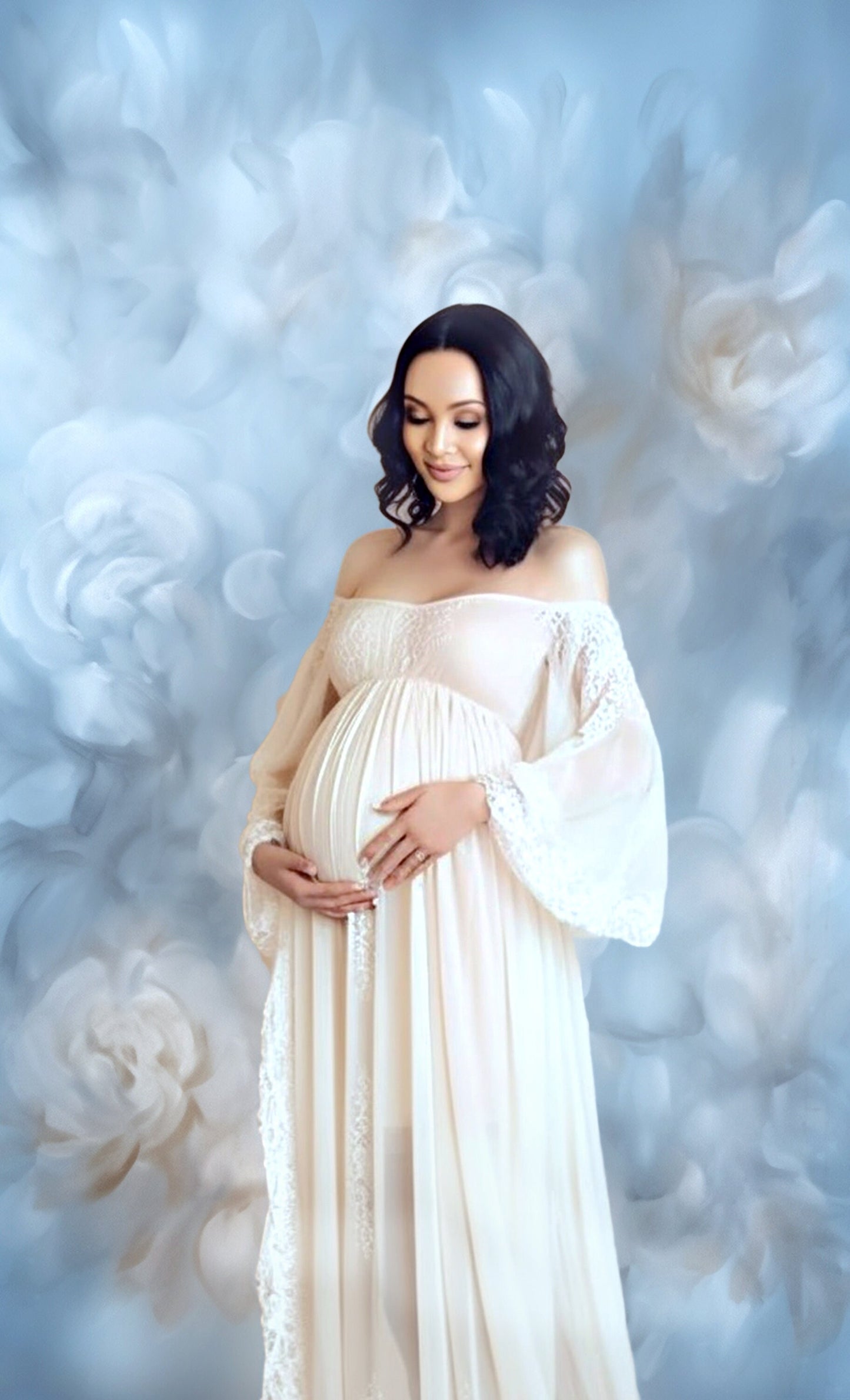 Floral Digital Backdrop Floral Fine Art Texture Digital Backdrop Maternity Backdrop Overlay Photography Maternity Photoshop Textures Overlay