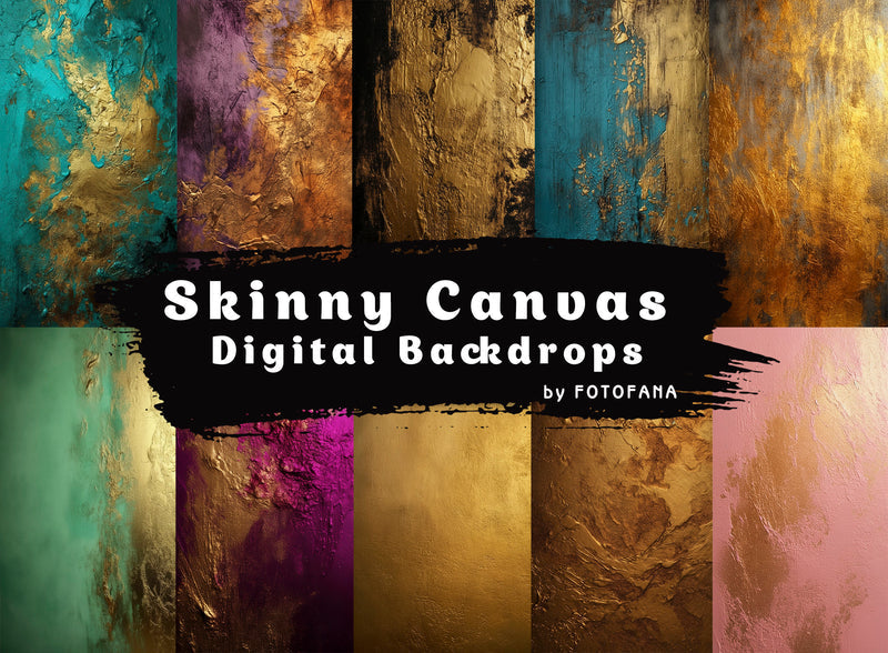 Skinny Canvas Golden Maternity Backdrop