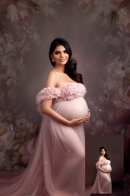 Tones Of Blue Floral Fine Art Floral Digital Backdrops Maternity Backdrop Overlay Photography Digital Background Overlays Photoshop Textures