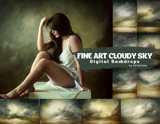 Fine Art Cloudy Sky Digital Backdrops Maternity Overlays Photography Digital Background Overlays Photoshop Textures Vintage Backgrounds