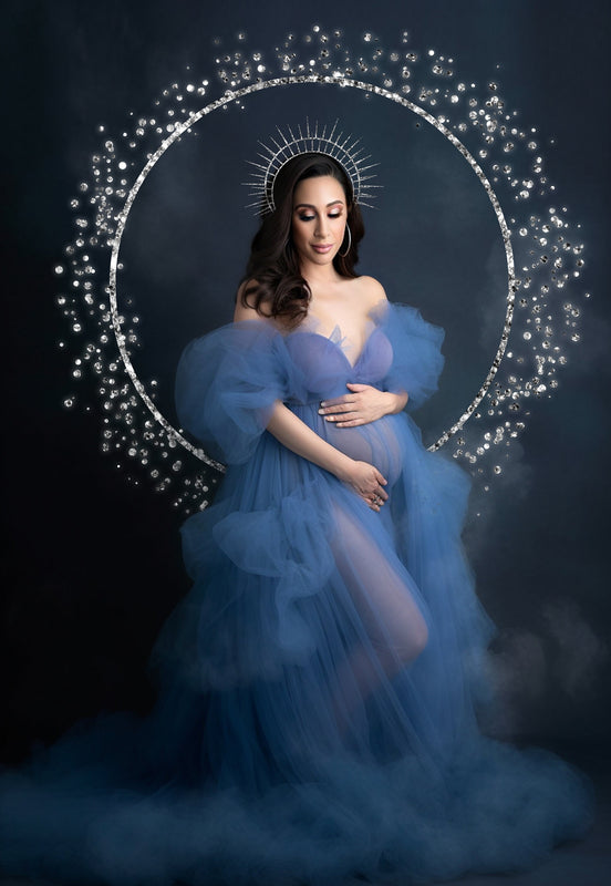 Star Circle Silver Halo Maternity Overlays Halo Scrapbooking Clipart Photoshop Maternity Digital Backdrop Studio Ring Overlay Png Overlays