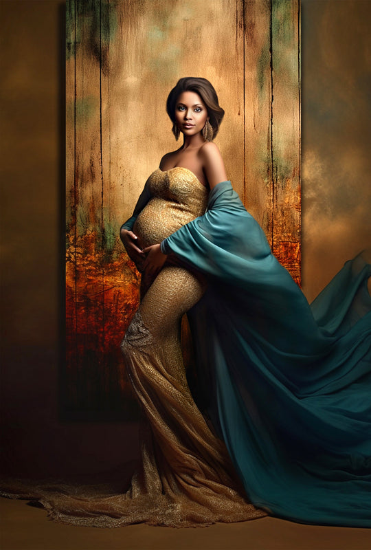 Skinny Canvas Maternity Digital Background