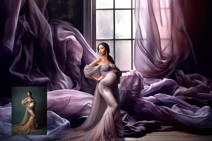 Flowing Fabric Maternity Digital Backdrops Silk Overlays Photoshop Maternity Digital Backdrops Overlays Materniry Fabric Studio Backdrops