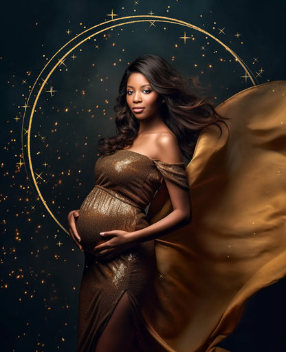 Golden Silver Rings Overlays Circle Maternity Light Ring Frame Circles Shine Ring Light Maternity Silver Rings Maternity Digital Backdrop