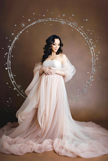 Golden Silver Rings Overlays Circle Maternity Light Ring Frame Circles Shine Ring Light Maternity Silver Rings Maternity Digital Backdrop
