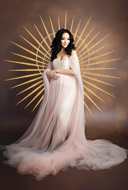 Golden Halo Maternity Overlay Halo Backdrop Golden Ring Overlay Photoshop Maternity Digital Backdrop Studio Ring Overlay Digital Overlay Png