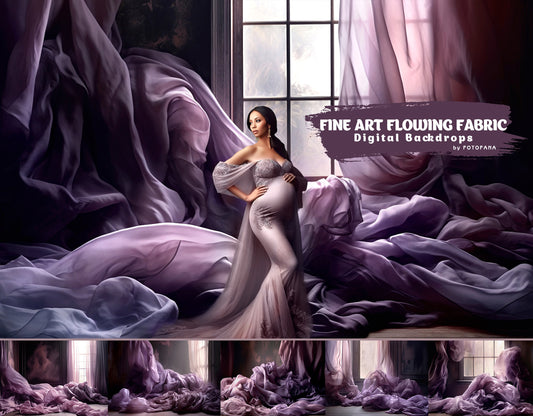 Flowing Fabric Maternity Digital Backdrops Silk Overlays Photoshop Maternity Digital Backdrops Overlays Materniry Fabric Studio Backdrops