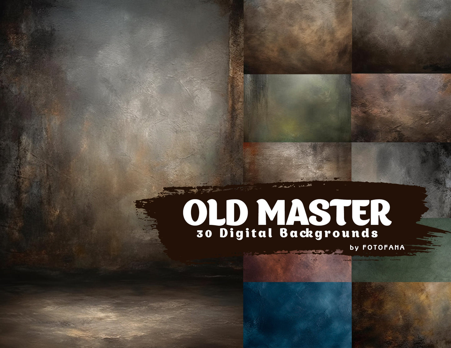 30 Old Master Background, Vertical portrait background, Portrait studio backdrop, Grunge background, Portrait studio Background Digital JPG