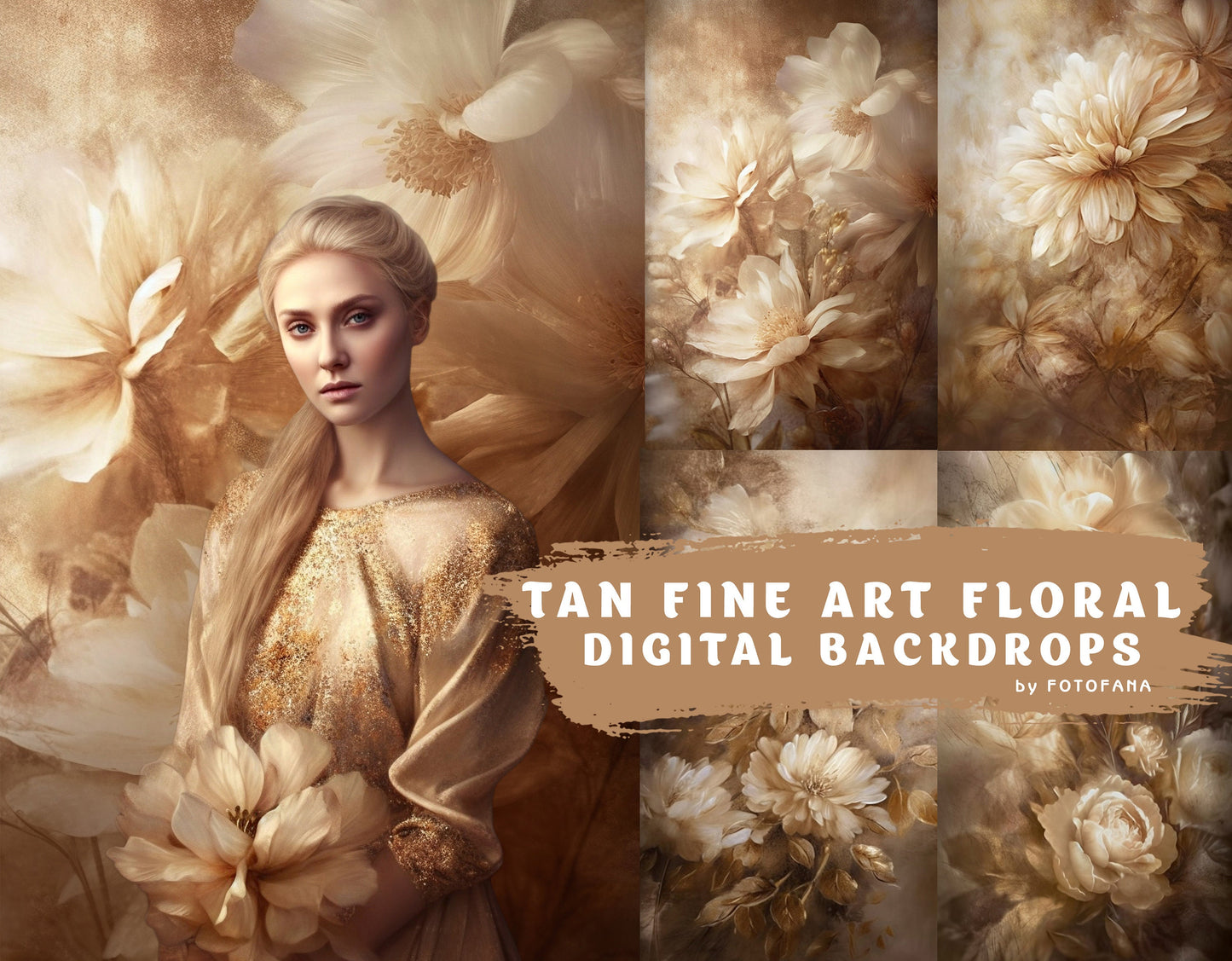 Fine Art Floral Digital Backdrops, Maternity Backdrop Overlays, Photography Digital Background Overlays, Photoshop Textures Overlays