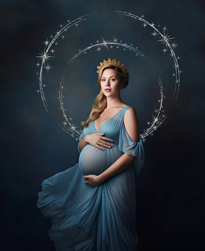 Circle Star Silver Halo Background Overlay Halo Scrapbooking Clipart Photoshop Maternity Digital Backdrop Studio Ring Overlay Png Overlays