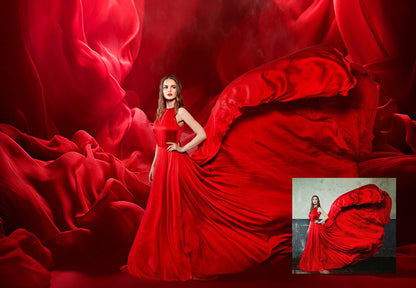 Red Flowing Fabric Maternity Digital Backdrop Overlays Silk Digital Backdrops Photoshop Maternity Digital Overlays Silk Fabric Backdrop Jpg