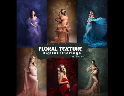 Floral Texture Backdrop Overlays Digital Floral Overlays Maternity Backdrop Overlays Newborn Studio Backdrop Overlays For Photoshop Jpg