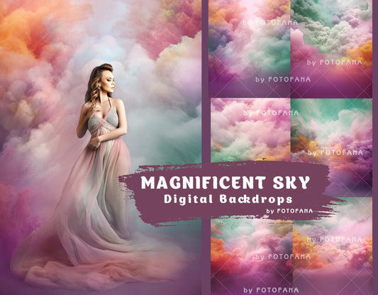 Fine Art Sky Digital Backdrops Maternity Overlays Photography Digital Background Sky Overlays Photoshop Textures Maternity Backdrop  JPG