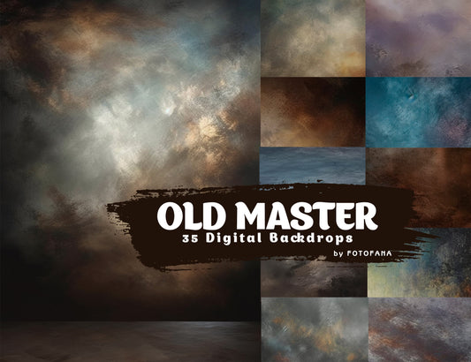 35 Old Master Background, Vertical portrait background, Portrait studio backdrop, Grunge background, Portrait studio Background Digital JPG