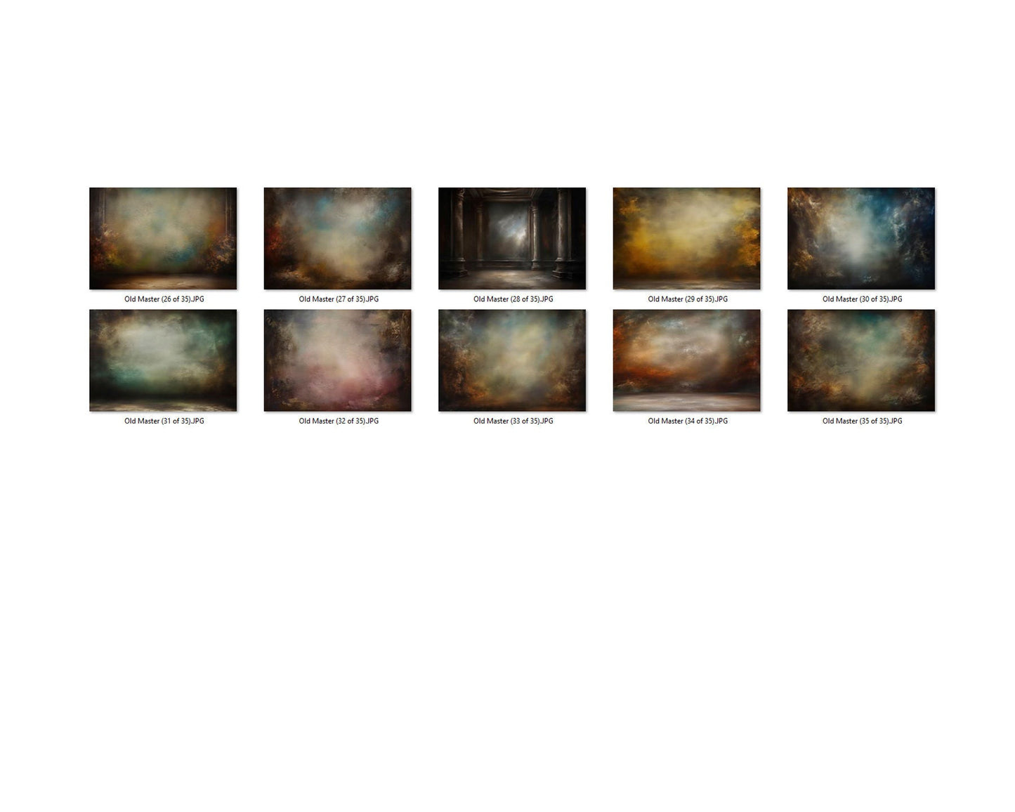 35 Old Master Digital Background Horizontal Studio Portrait backdrop, Grunge background, Portrait Studio Background Fine Art Backdrop JPG