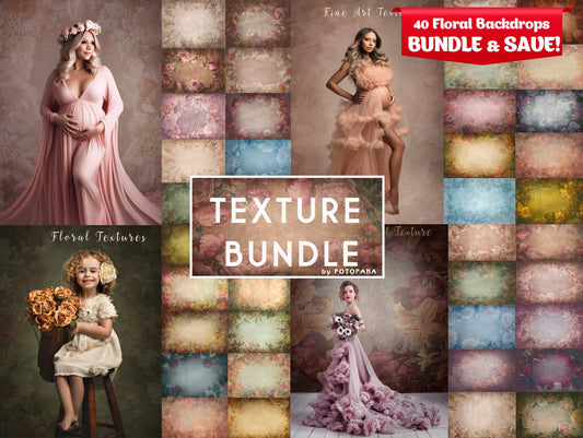 40 Floral Fine art texture BUNDLE Photography Digital Background Photoshop Overlays editing Maternity Textures Overlays Fine Art Textures