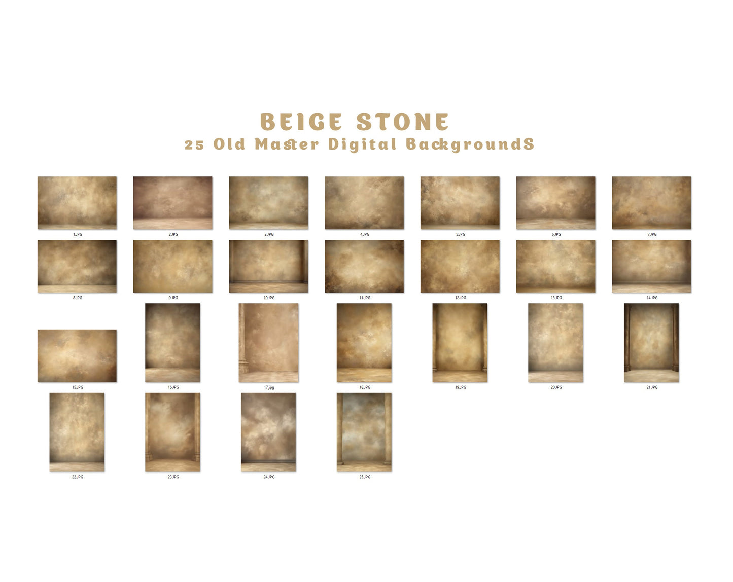 25 Beige Stone Old Master Digital Background Studio Portrait Backdrop Grunge Background Graduation Background Studio Maternity Backdrop