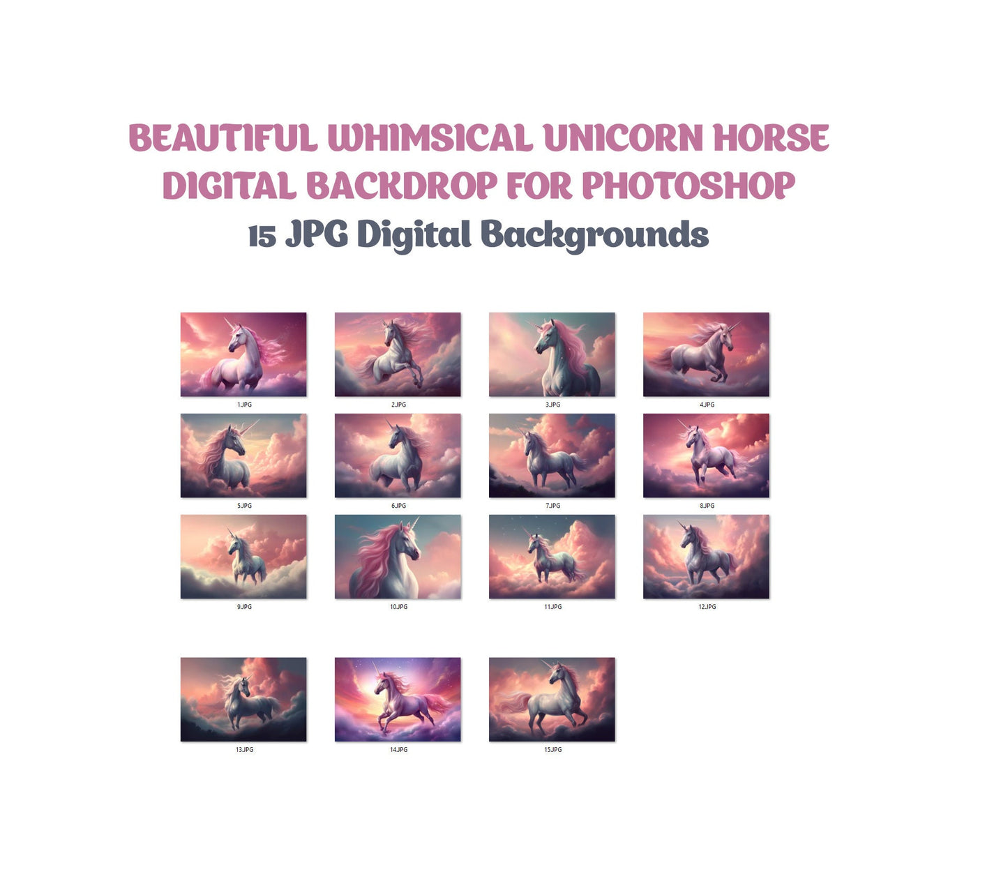 Unicorn Digital Backdrop Fantasy Backgrounds Magic Princess Digital Backdrop Animal Fairytale Backdrop Girls Digital Background Photoshop