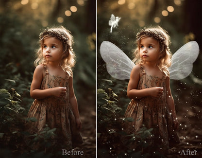 31 Fairy Wings Overlays Digital Fairy Dust Photoshop Overlays Fantasy Fairy PNG Wings Wing Overlays Clipart Digital Overlays Photoshop PNG