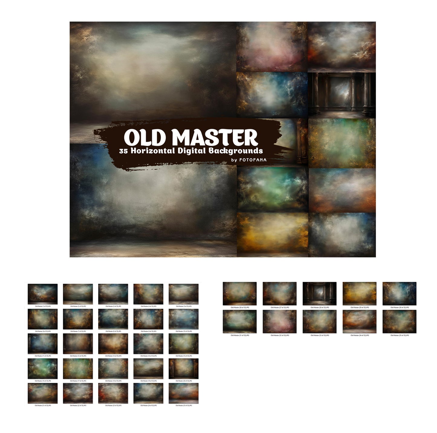 130 Old Master Background Portrait Background Portrait Studio Backdrop Grunge Background Studio Overlays Digital Fine Art Textures BUNDLE