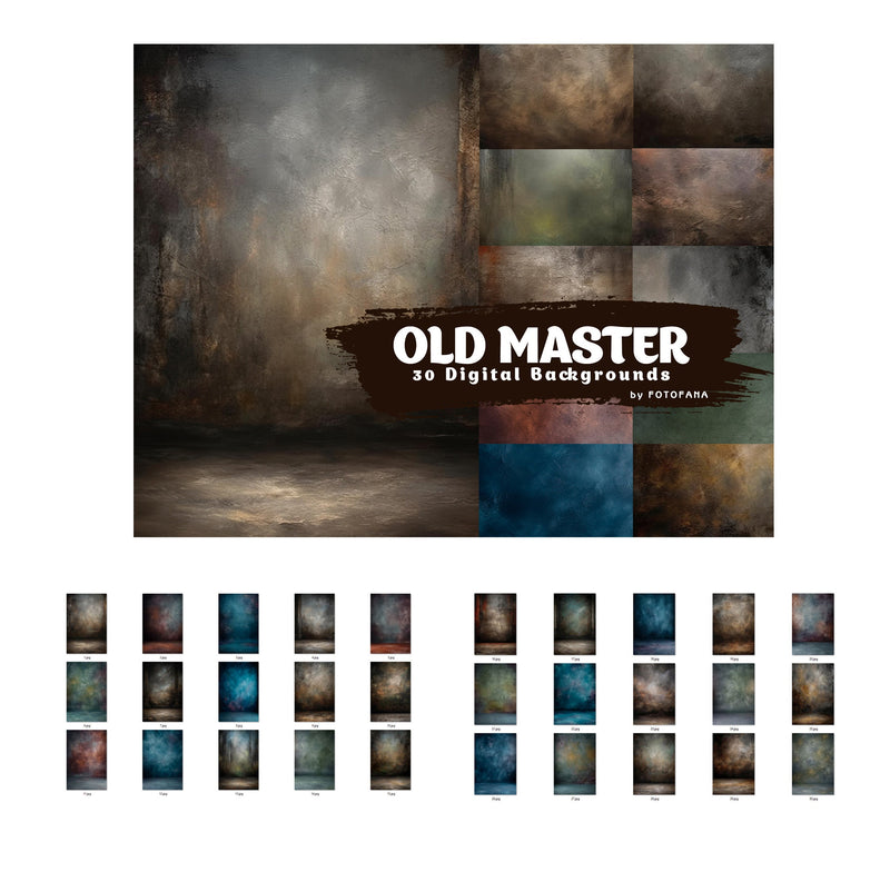 Old Master Fine Art Studio Background Bundle