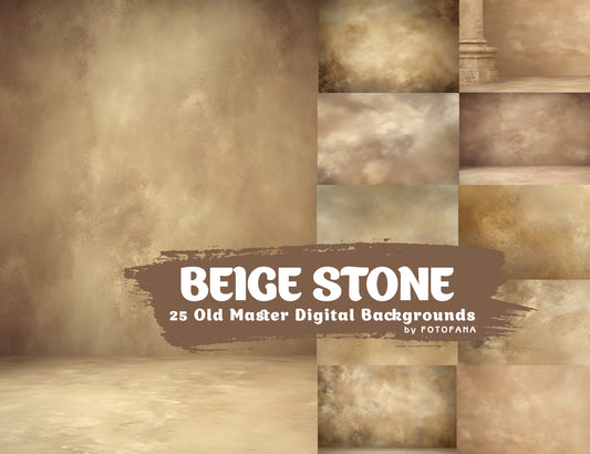 25 Beige Stone Old Master Digital Background Studio Portrait Backdrop Grunge Background Graduation Background Studio Maternity Backdrop