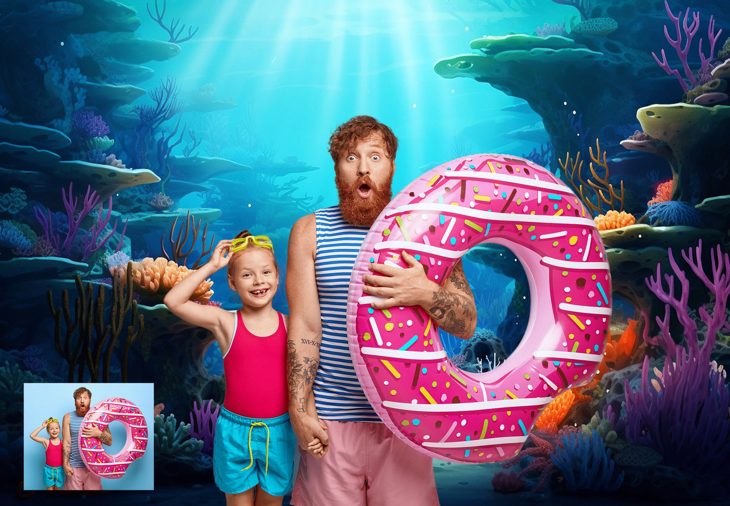 Mermaid Digital Backdrop Ocean Photography Backdrop Composite Background Composite Fairytale Photo Overlay Under The Sea Digital Backdrop