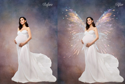 30 Colorful Fairy Wings Overlays Maternity Backdrop Overlays Studio Backdrops Photoshop Maternity Fine Art Textures Photoshop Overlays JPG