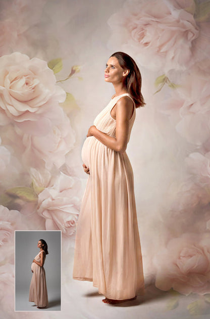 Pretty Pastel Roses Fine Art Floral Digital Backdrops Maternity Backdrop Overlay Photography Digital Background Overlays Photoshop Textures