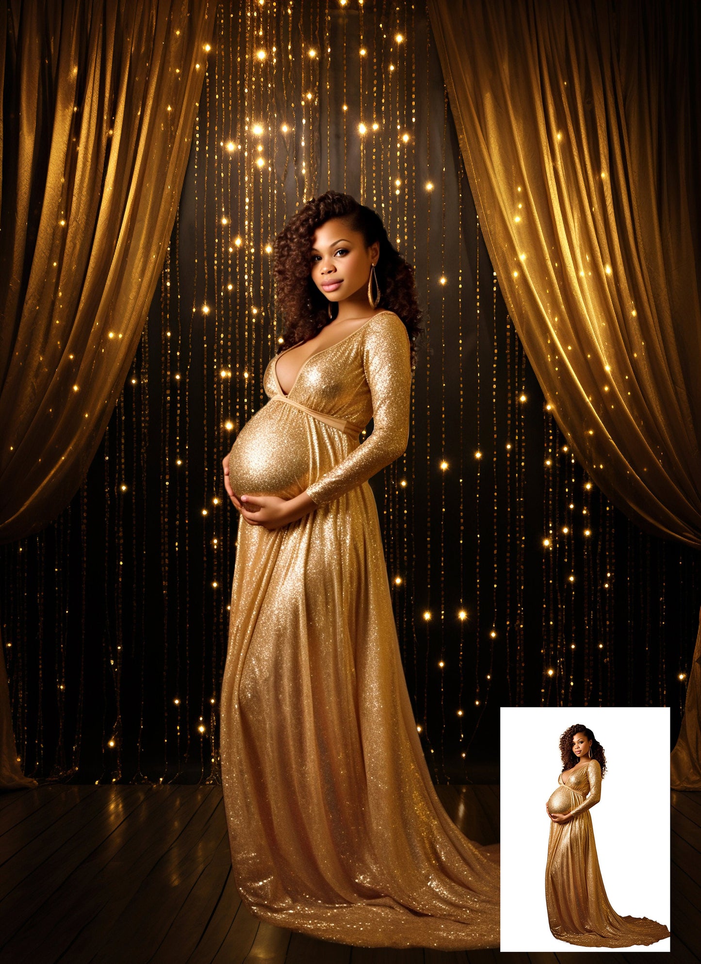 Maternity Digital Backdrop Photo Backdrop For Photographers Textures Digital Background Overlays Maternity Backdrops Gold Crystal Curtains